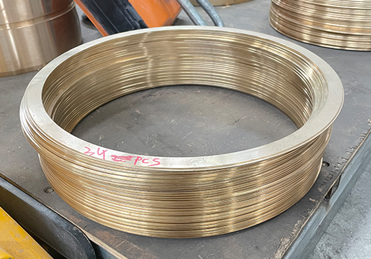 荷蘭客戶(hù)訂購(gòu)的100件黃銅環(huán)銅墊片加工完畢準(zhǔn)備發(fā)貨