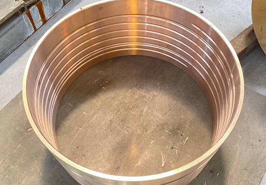 沈陽李經(jīng)理訂購的一批15-8高鉛青銅襯套加工完畢準備發(fā)貨
